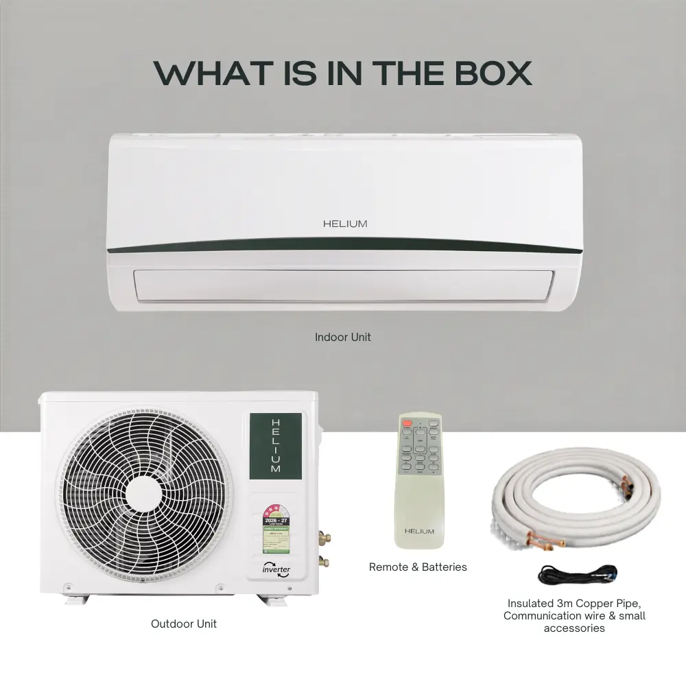 What is come in Helium AC box