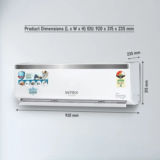 INTEX SRAC183i Inverter AC - 1.5 TON - Air Conditioner - Image 4